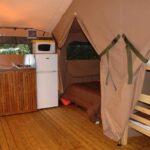 Tente lodge Victoria cuisine